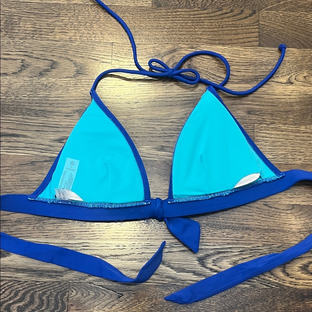Victoria’s Secret Blue Two-Piece Triangle Bikini Set - Picture 3 of 8